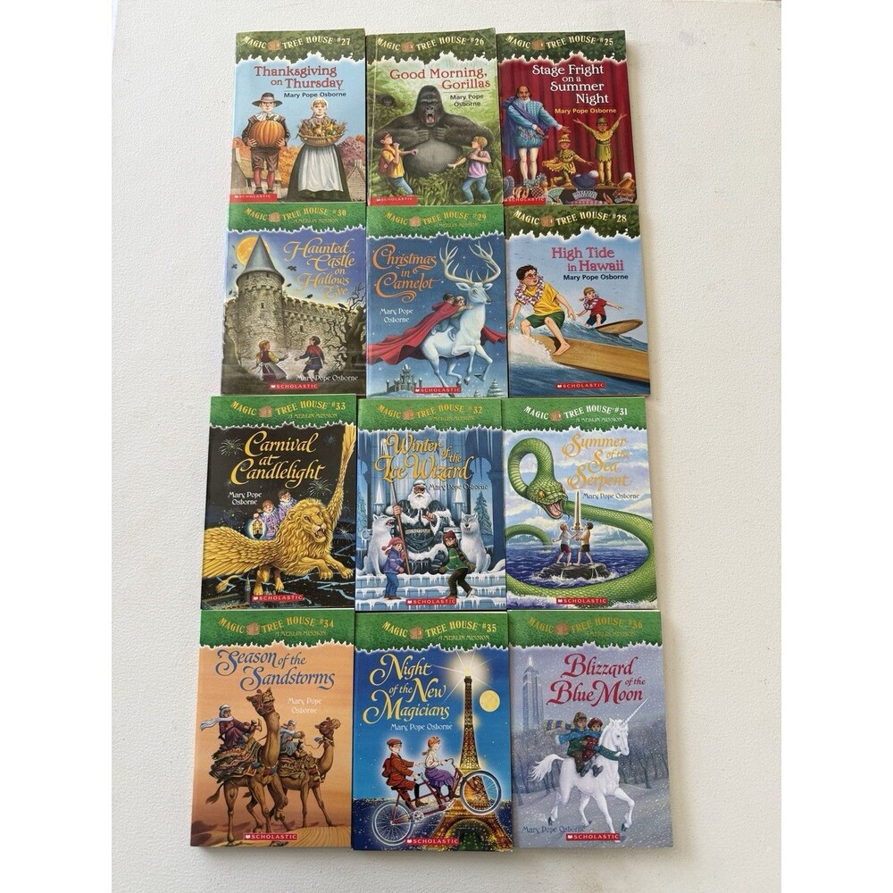 Magic Tree House Merlin Missions Lot 12 Books (#25-36) Mary Pope Osborne